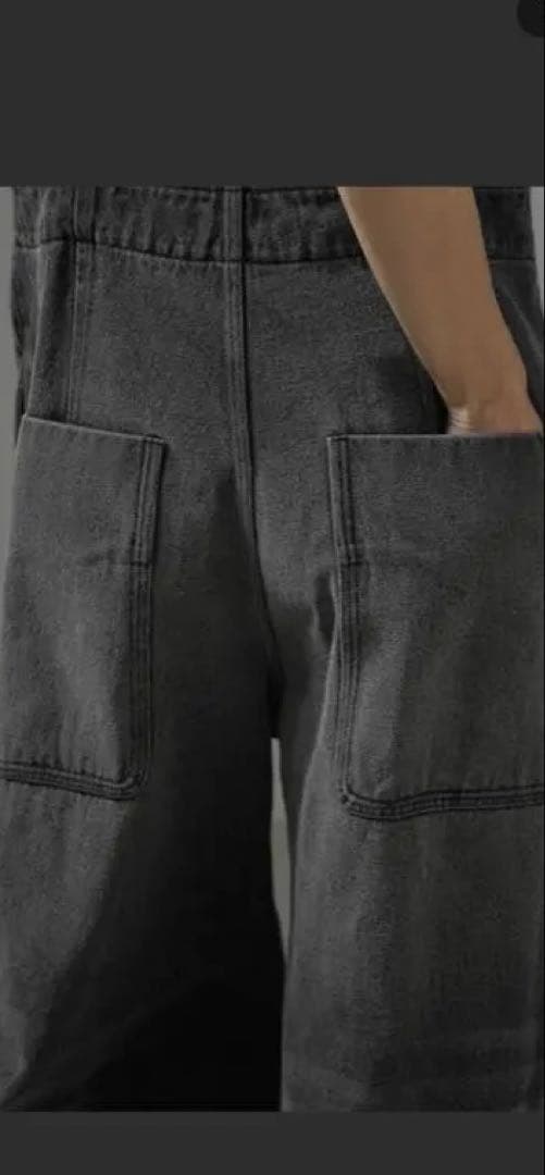 年内　デニムブルー サロペット