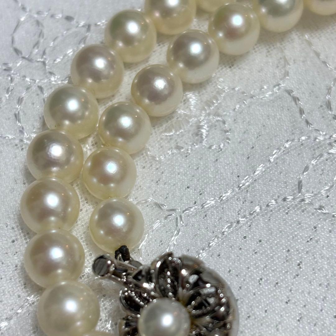 極上品 アコヤ真珠 花珠級 ネックレス 7.0-7.5mm 無調色