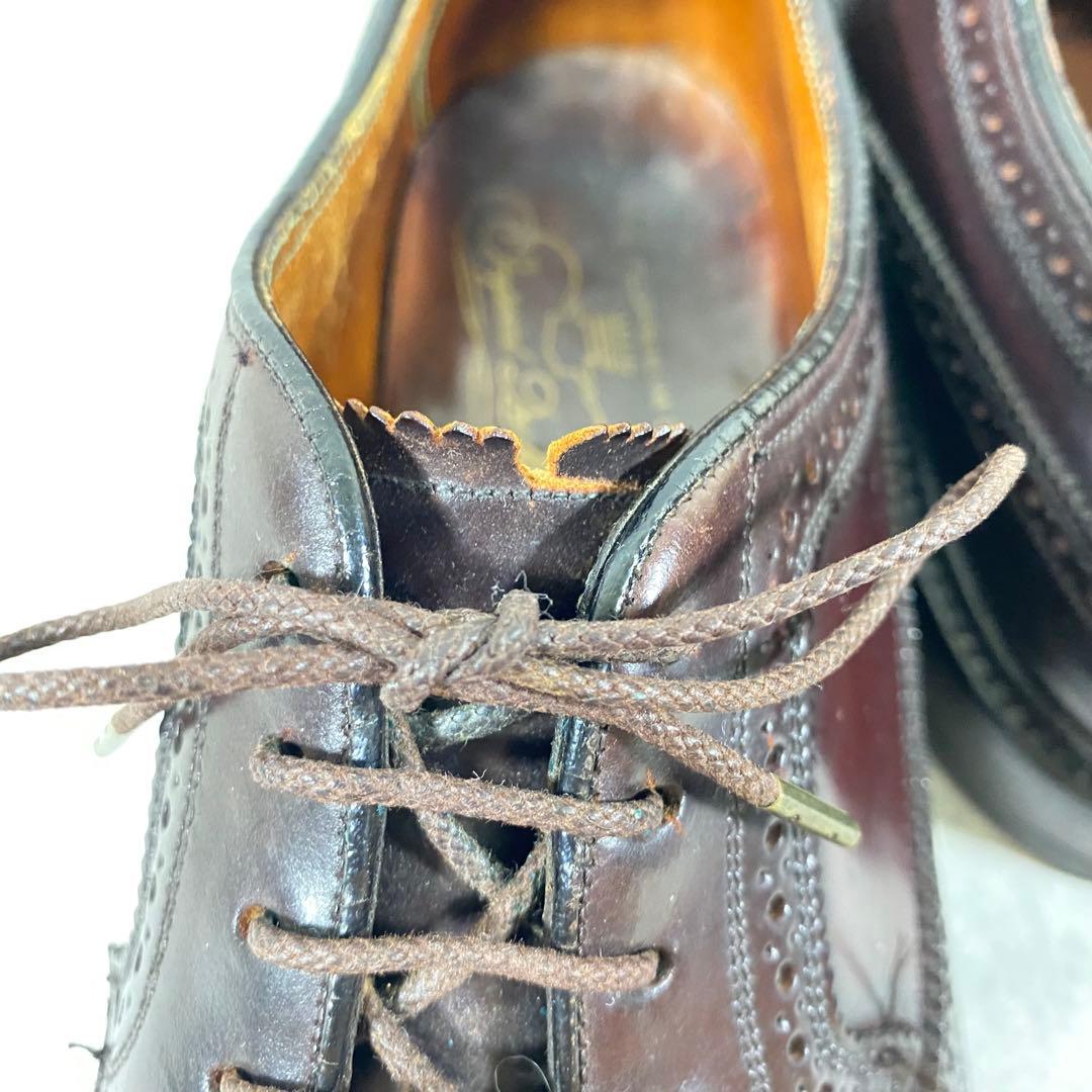 【70s】フローシャイム インペリアル コードバン ウイングチップ 27.5