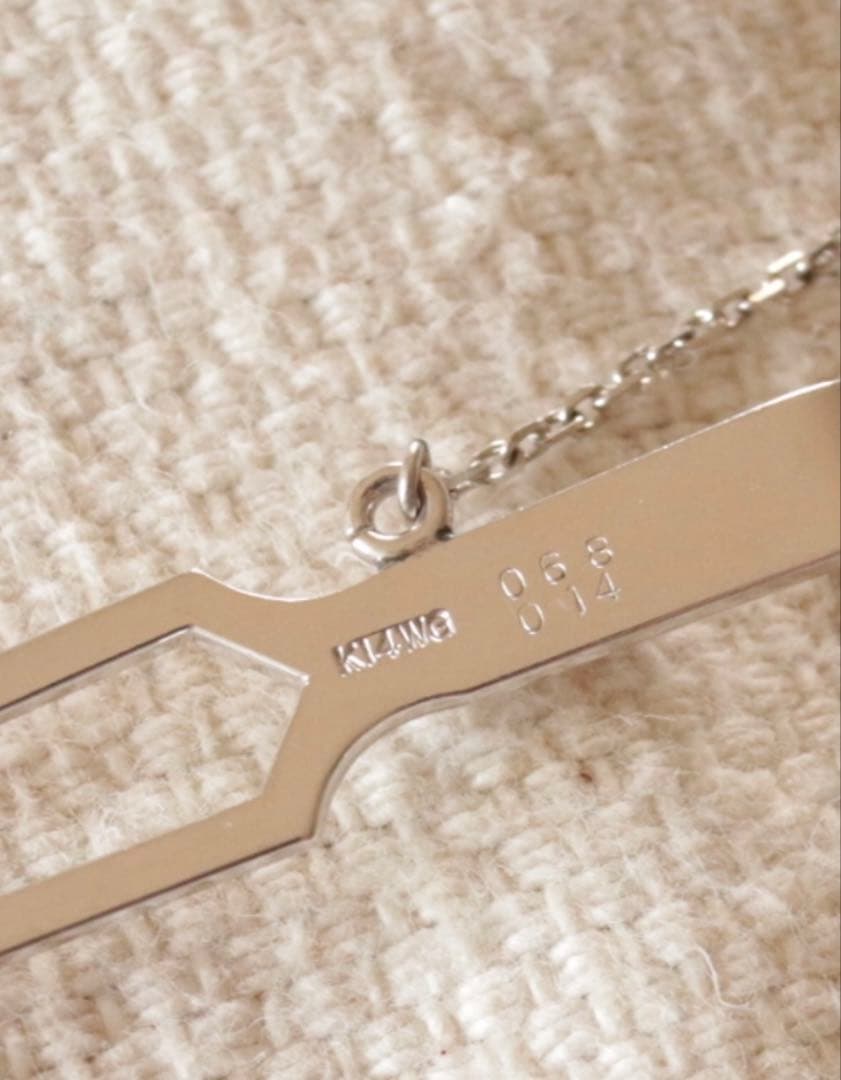 あやめ123 　K14WG ネクタイピン　訳あり