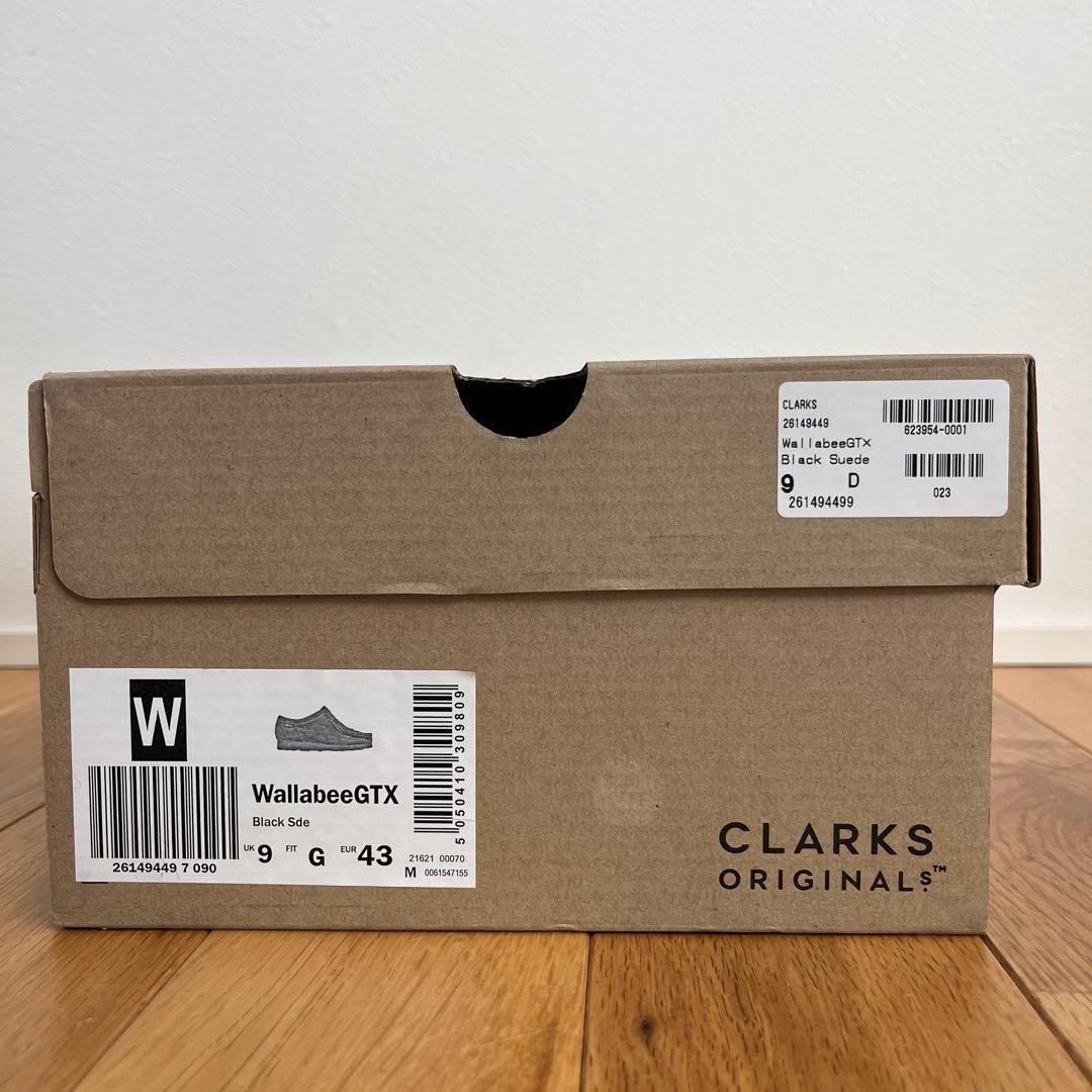クラークス ワラビーGTX Black UK9
