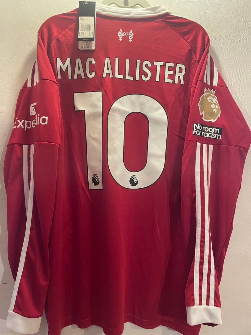 新品タグ付き　マクアリスタ　リバプール　ユニフォーム　長袖