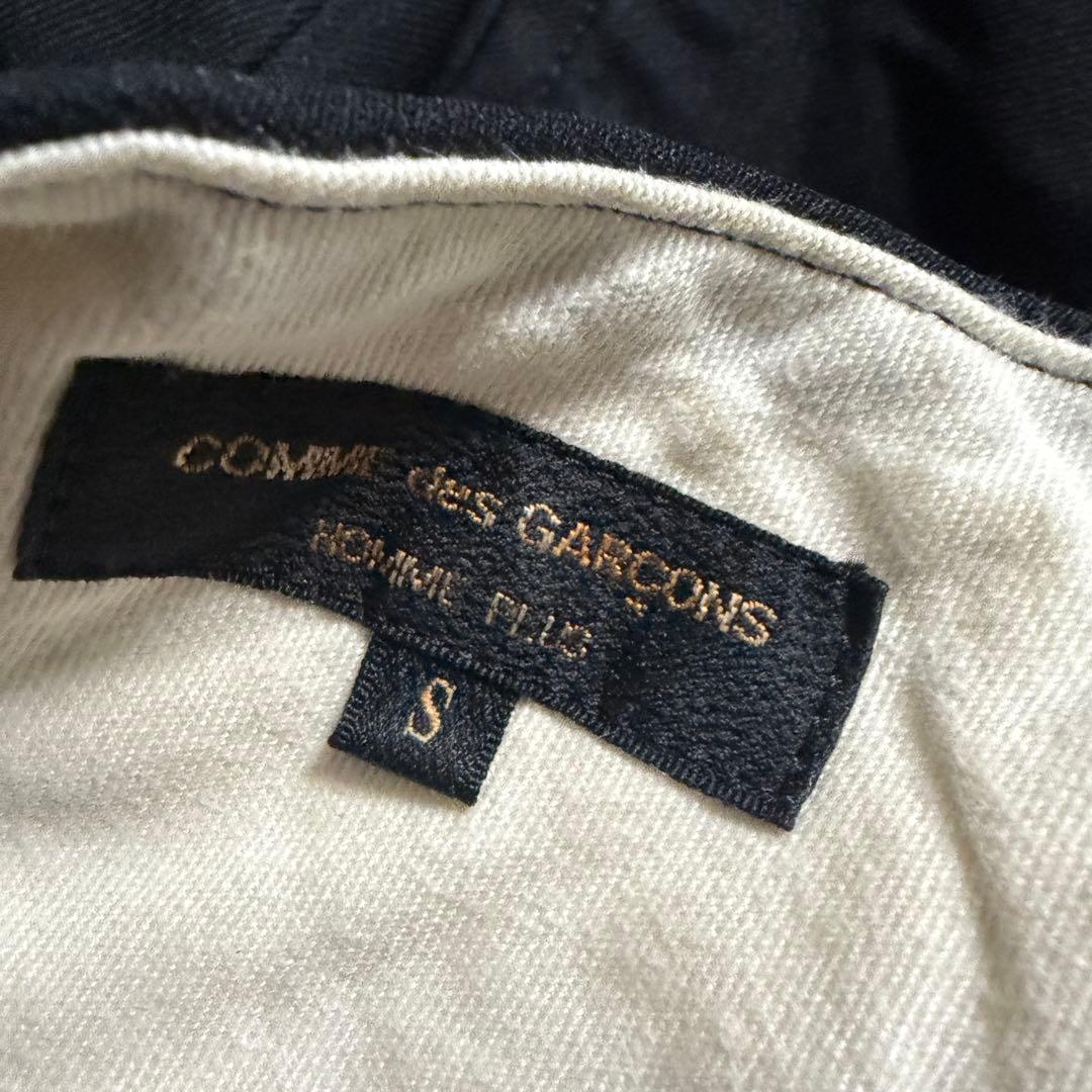 コムデギャルソンオムプリュス　ポリ縮絨 ドッキングパンツ　再構築　スラックス