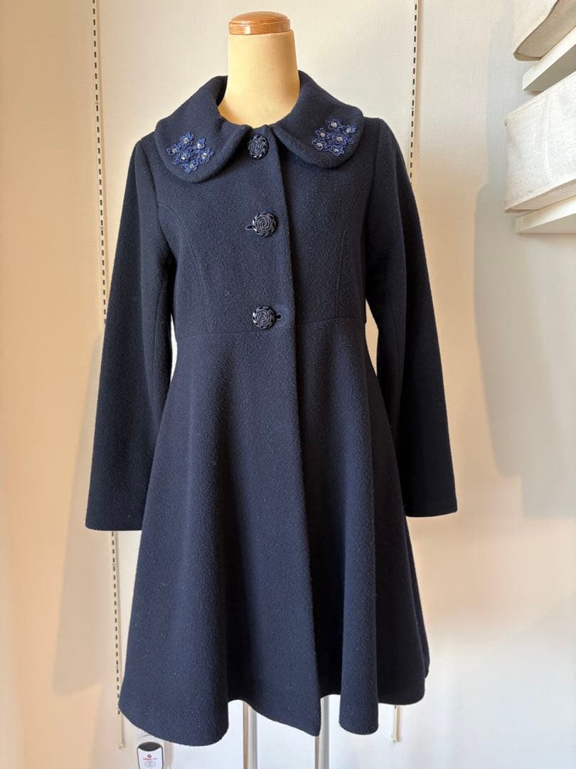 ANNA SUI Mini ネイビー コート 160