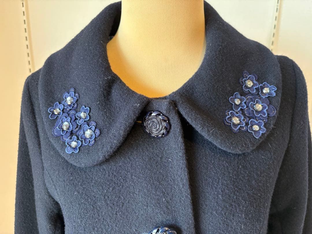 ANNA SUI Mini ネイビー コート 160