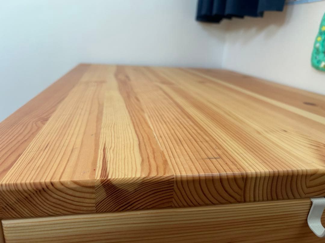 【ゆるっとう】無印良品パイン材デスク幅86×奥58×高70