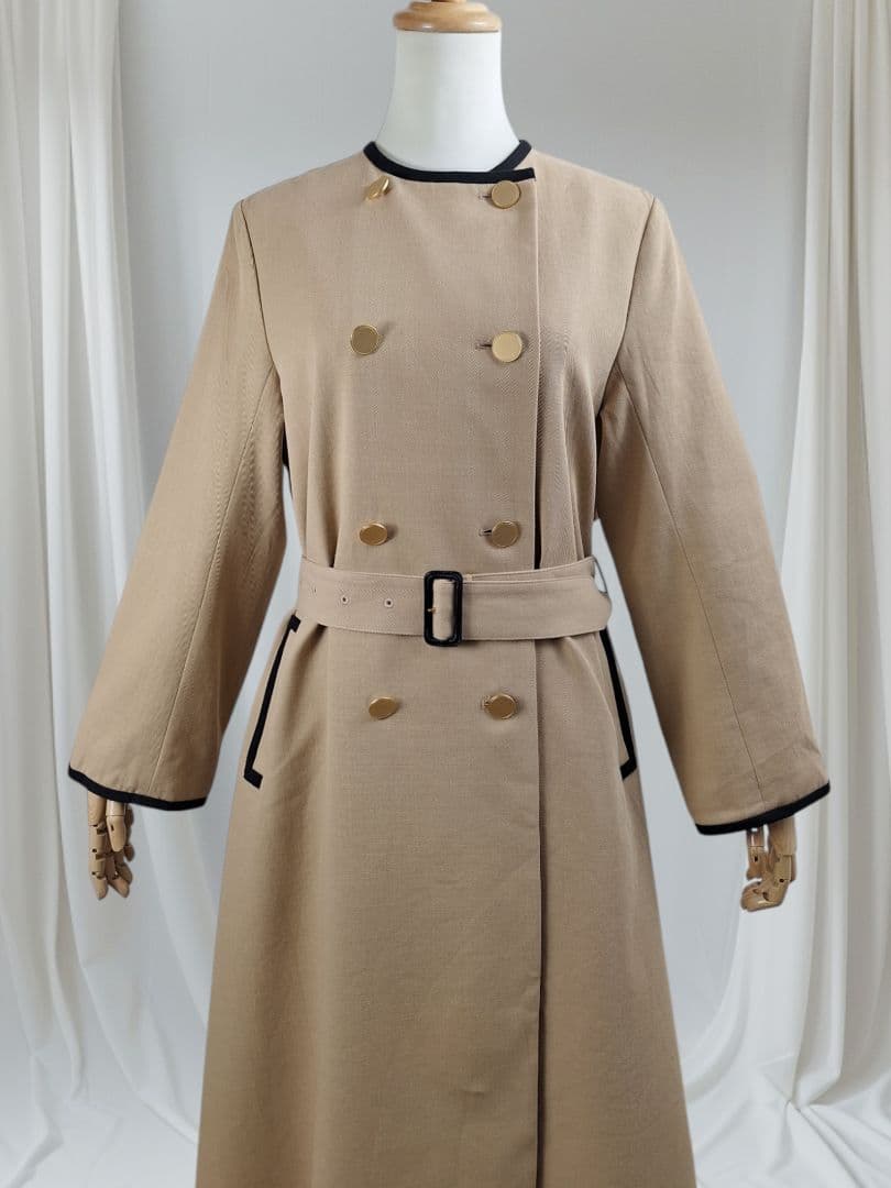 美品 UNTITLED プレッピートレンチコート