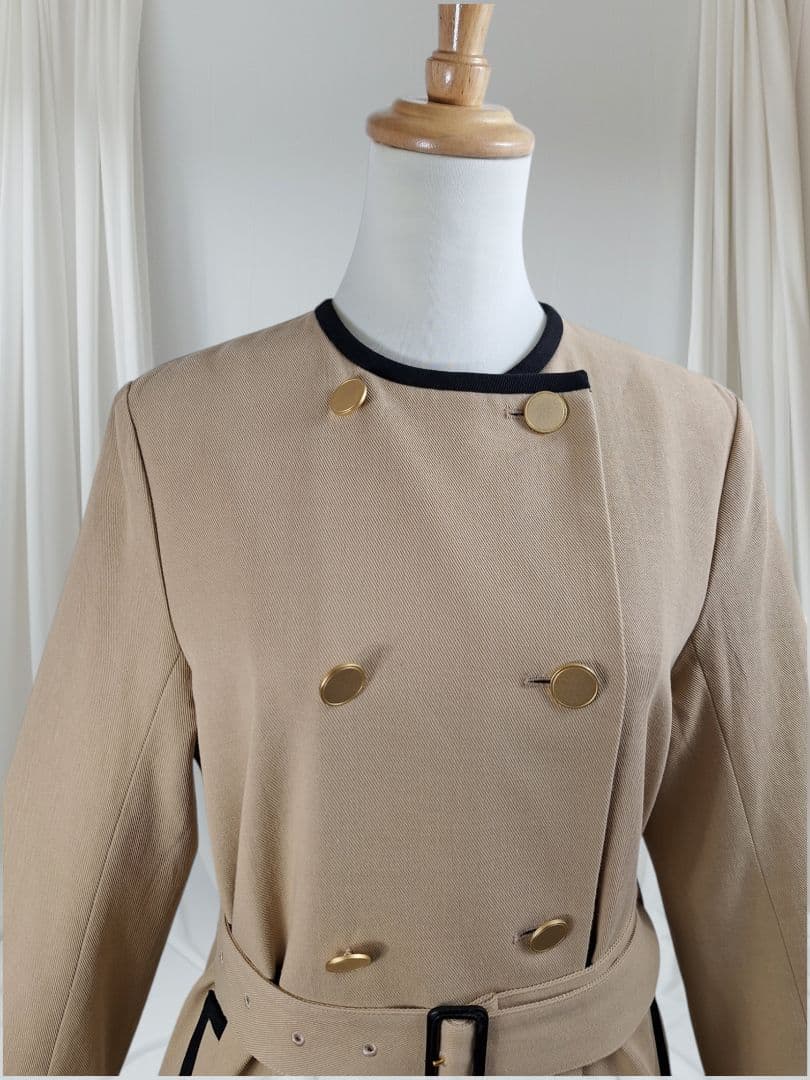 美品 UNTITLED プレッピートレンチコート