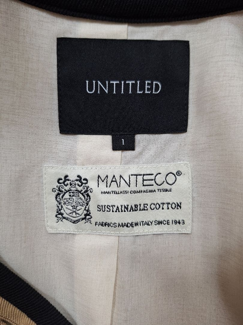 美品 UNTITLED プレッピートレンチコート