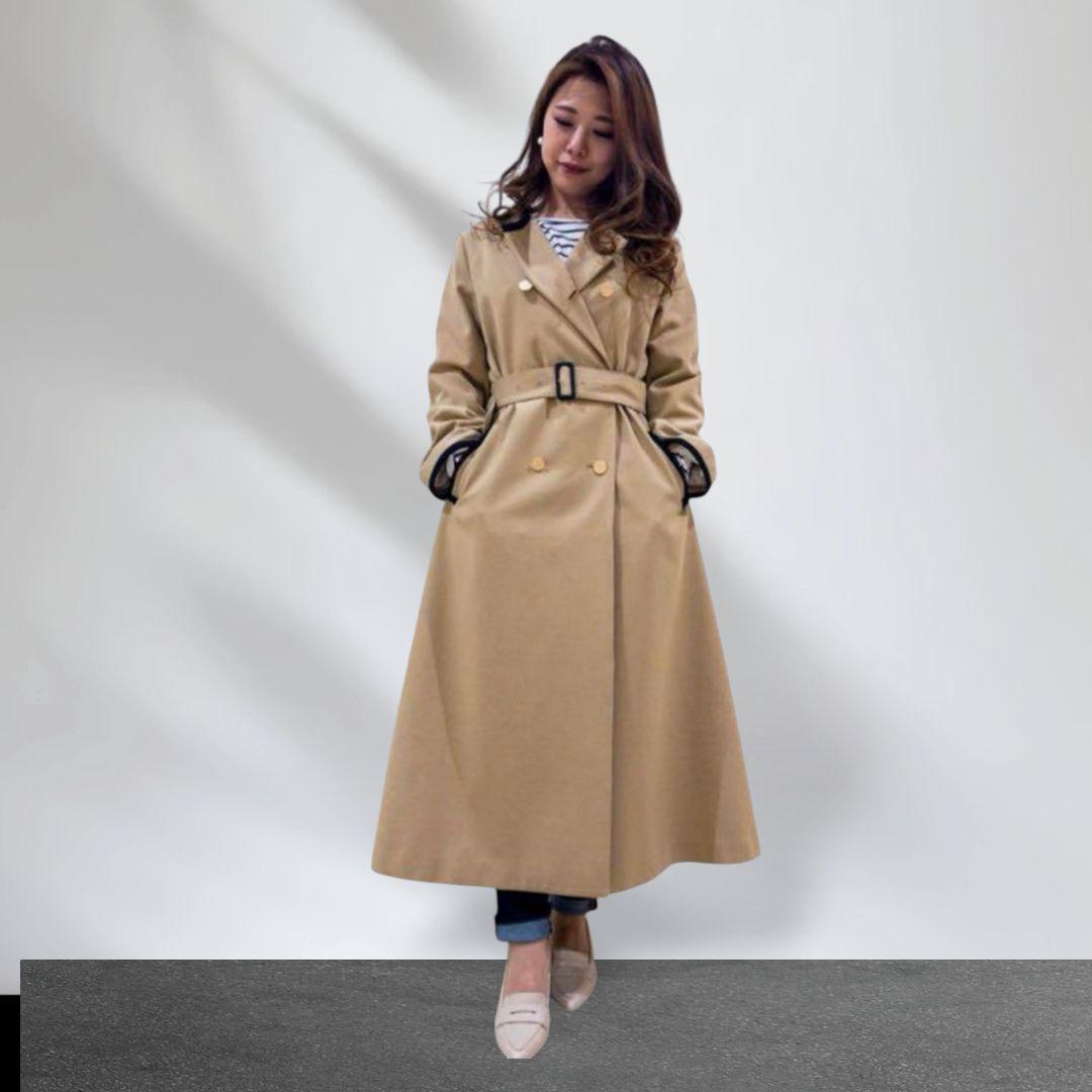 美品 UNTITLED プレッピートレンチコート