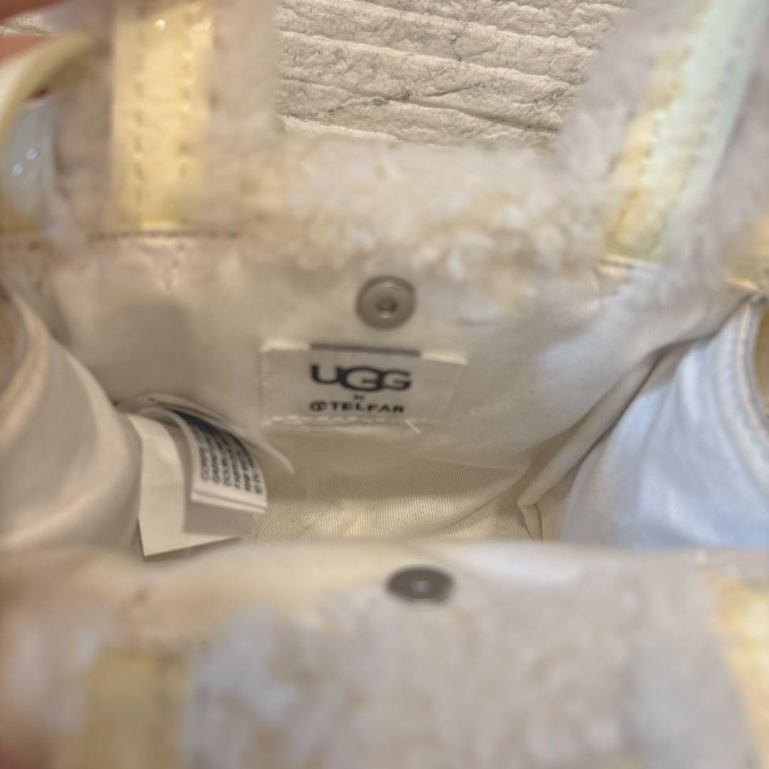 UGG Telfar ホワイト スモールショッパーバッグ　ミニトートバッグ