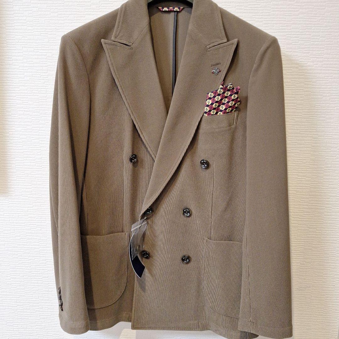 PANEAIG-STAGE 茶色 ダブルブレスト ジャケットのみ