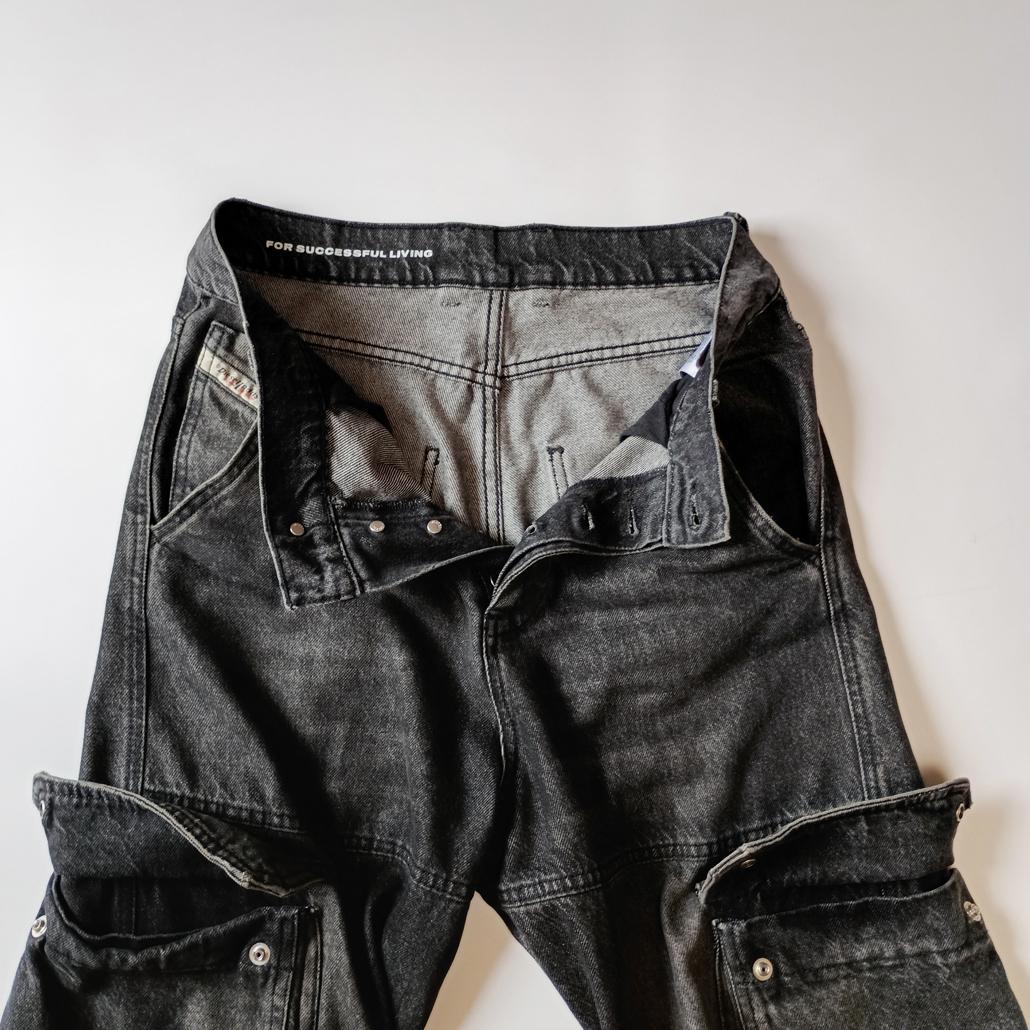 DIESEL D-SIRE-CARGO-S デニムカーゴパンツ ブラック 23