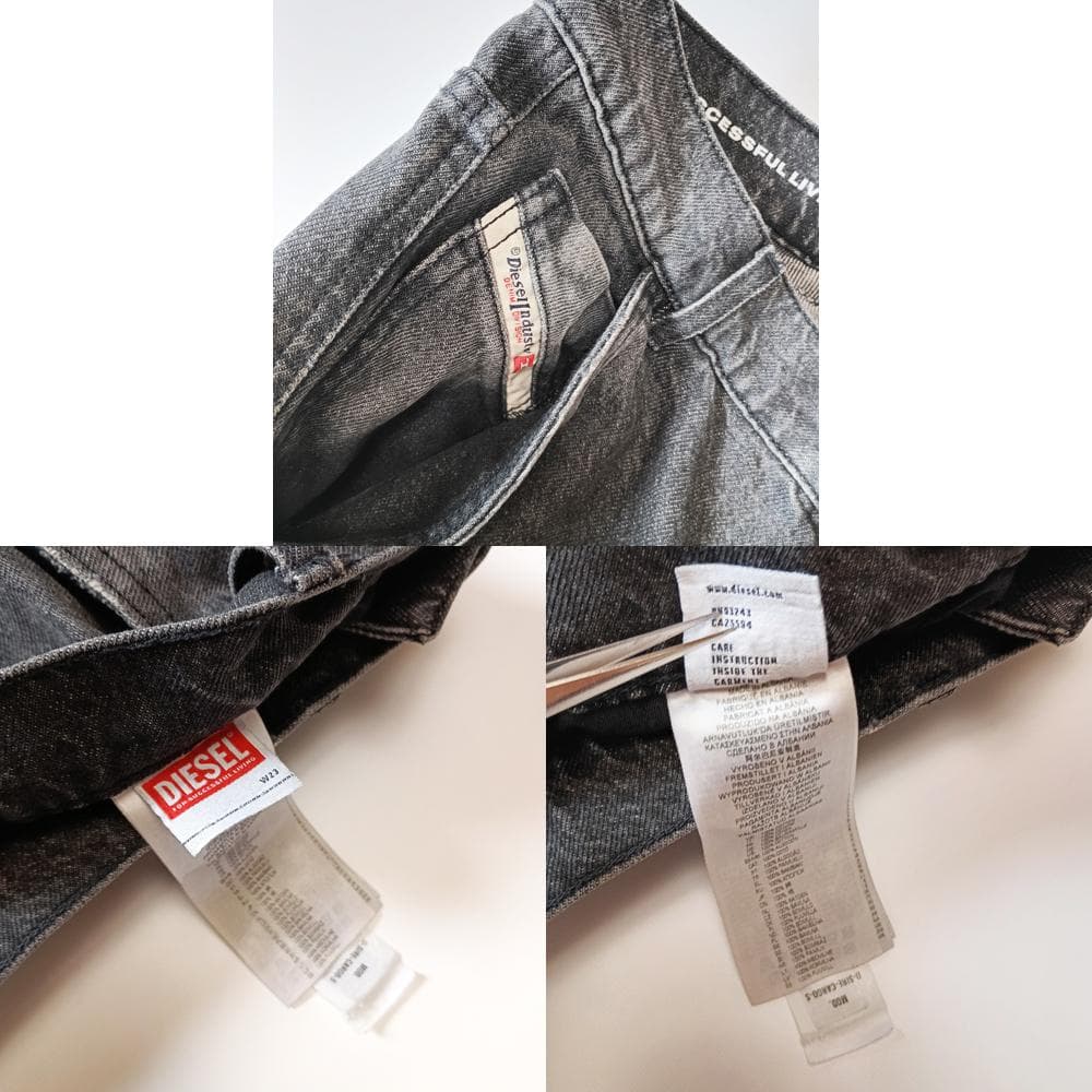 DIESEL D-SIRE-CARGO-S デニムカーゴパンツ ブラック 23