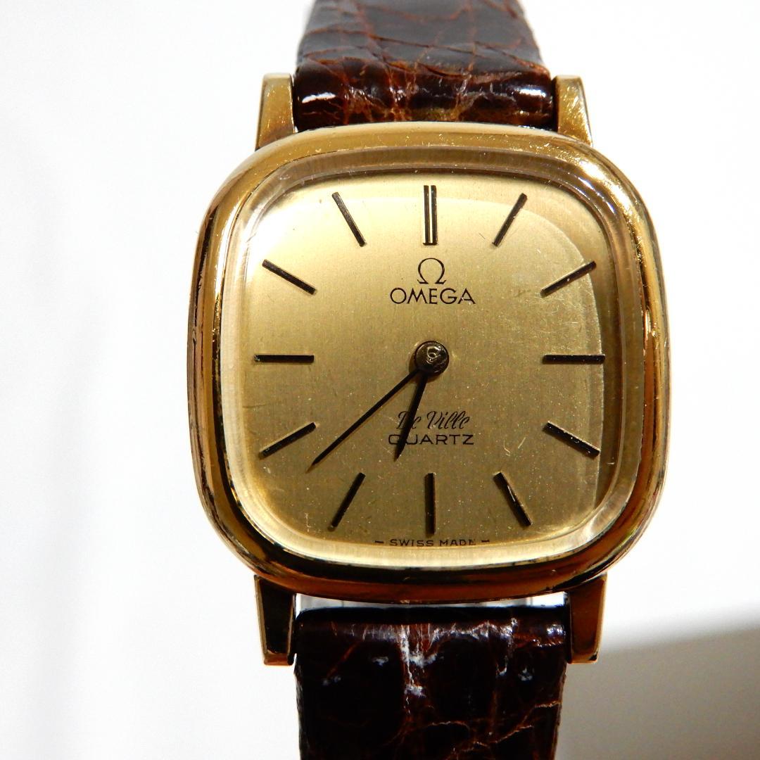 稼働 OMEGA De Ville デヴィル　レディース　プッシュ式リューズ