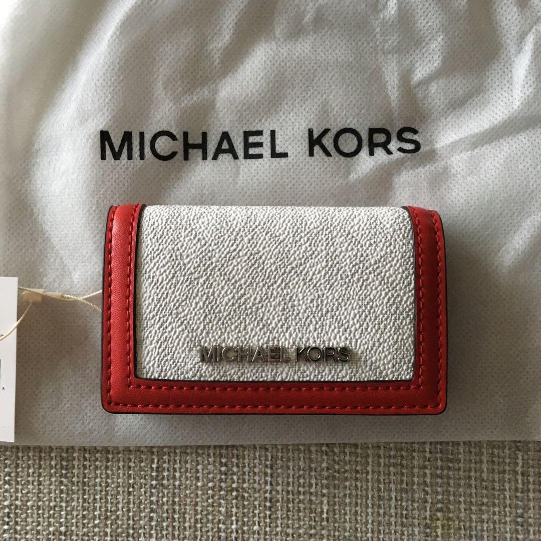 新品 マイケルコース MICHEAL KORS レッド キーケース