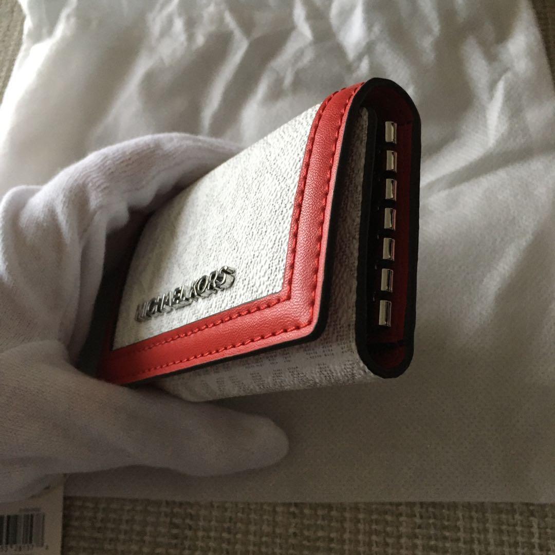 新品 マイケルコース MICHEAL KORS レッド キーケース