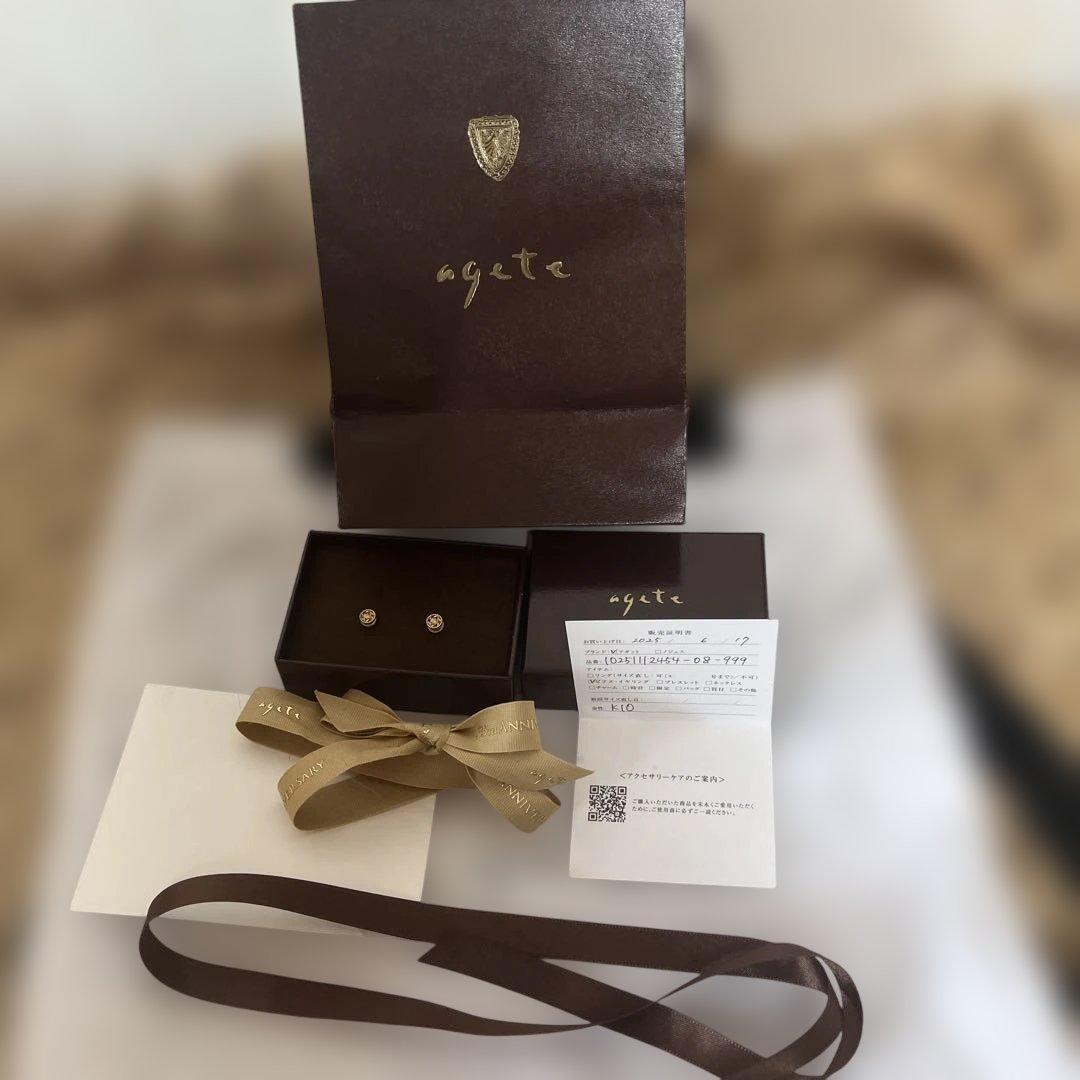 agete K10ダイヤモンドピアス ２０２５年