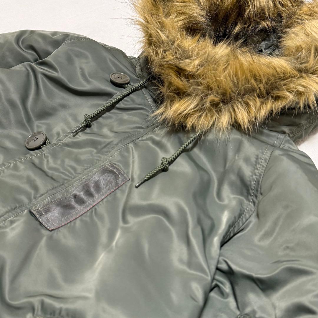 アルファ N-2B フライトジャケット セージグリーン ミリタリー ファー