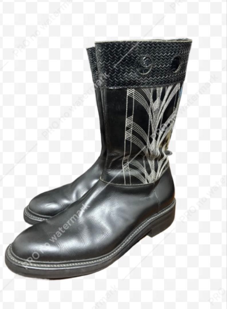 【土日限定セール】N.HOOLYWOOD ウエスタンブーツ　サイドジップブラック