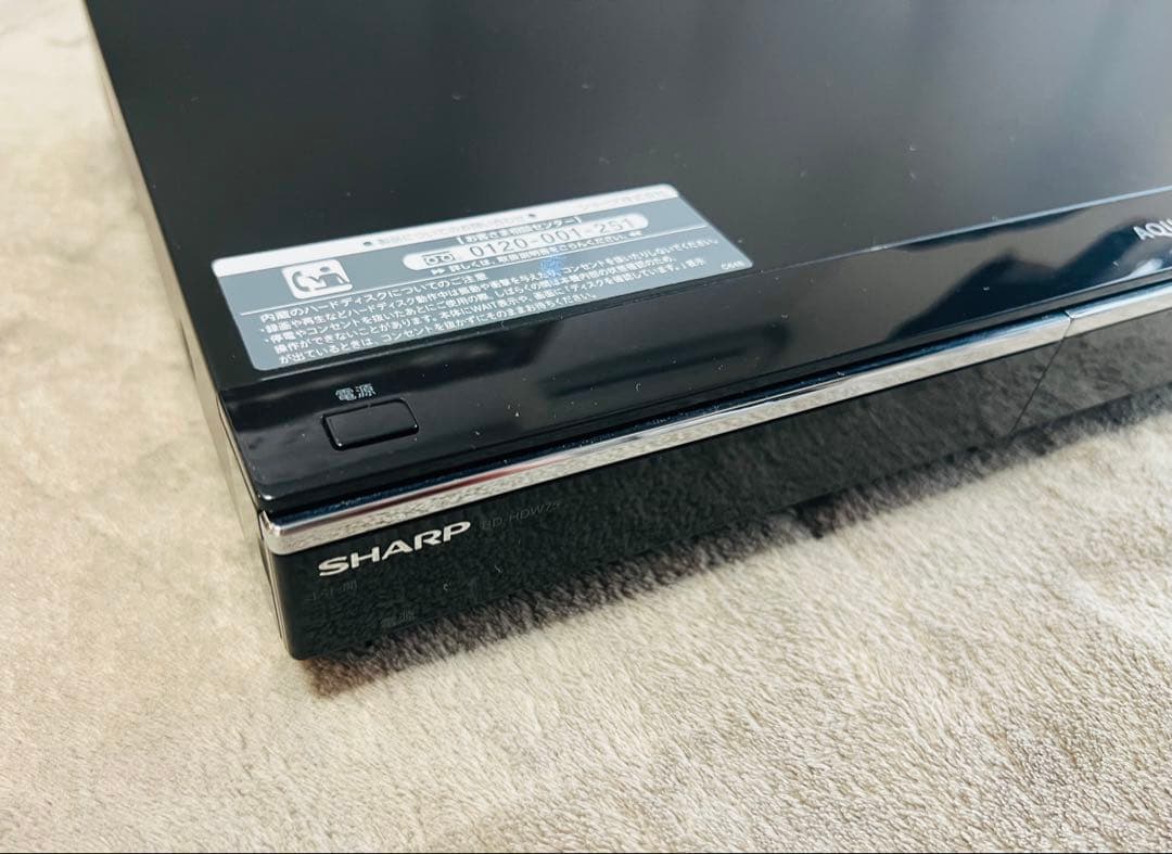 SHARP 3D ブルーレイレコーダーBD-HDW75