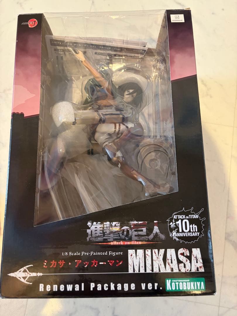 進撃の巨人 ミカサ フィギュア コトブキヤ 10th 祝日値下げ