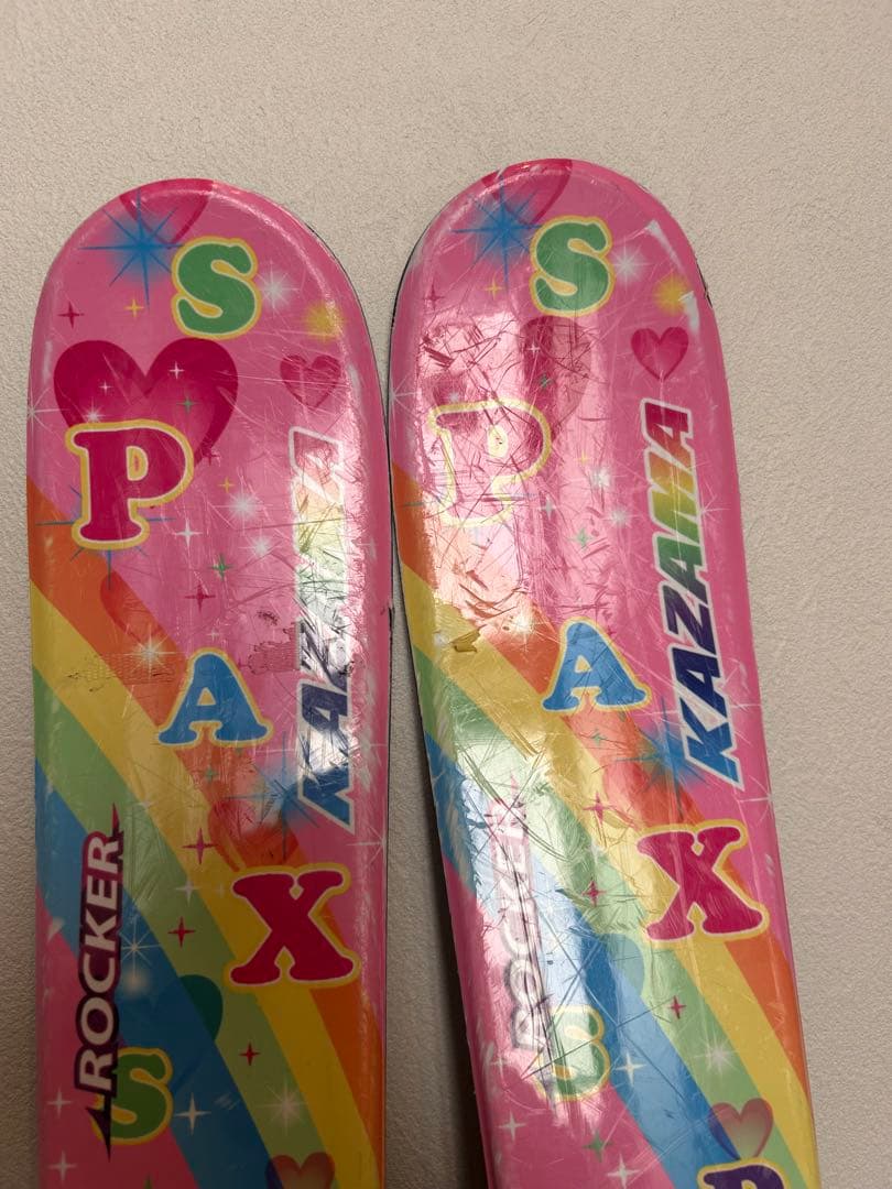 スキー板、ストック、ブーツ3点セット