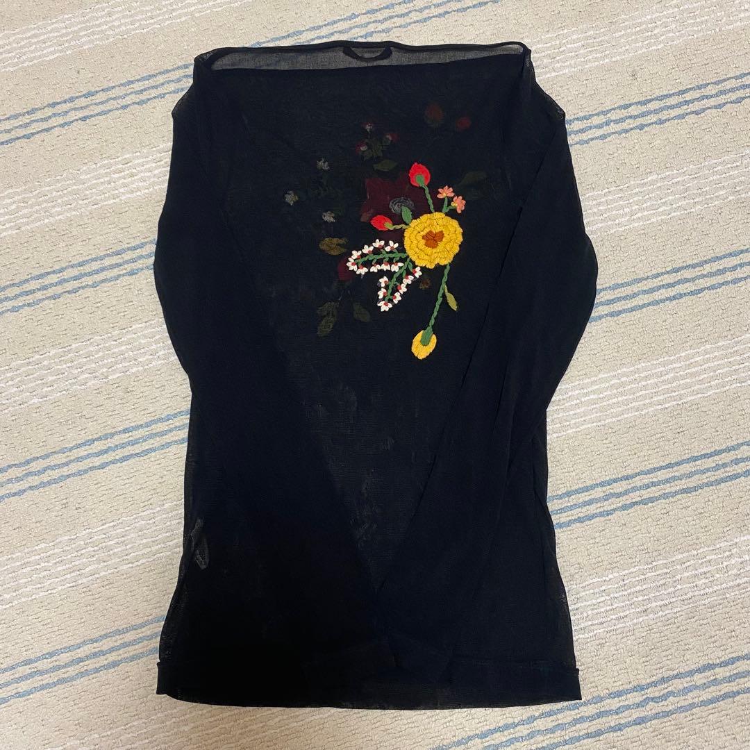 Vivienne Tam power net embroidery tops刺繍