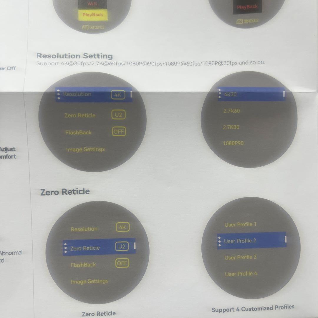 HITCAM 4K ビデオカメラ サバゲー装備　スコープカメラ