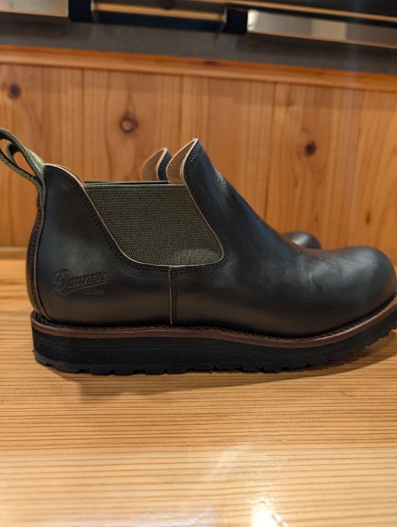 Dannerサイドゴア 黒 レザー ビブラムソール