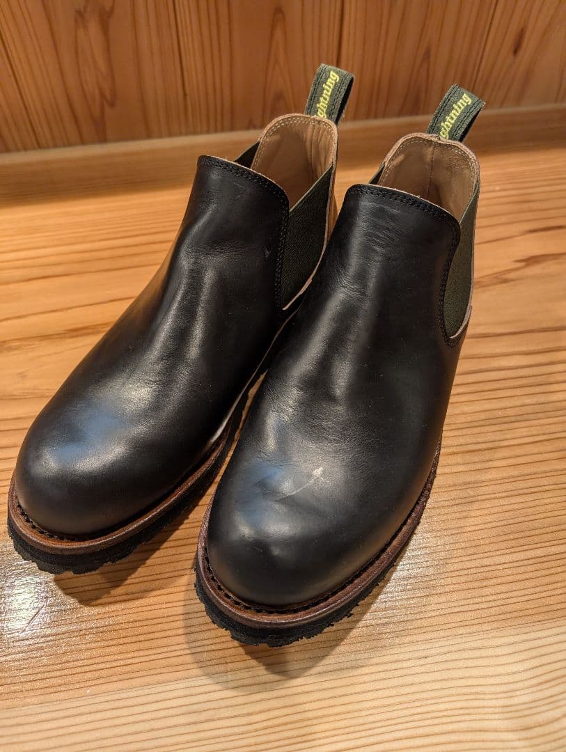 Dannerサイドゴア 黒 レザー ビブラムソール