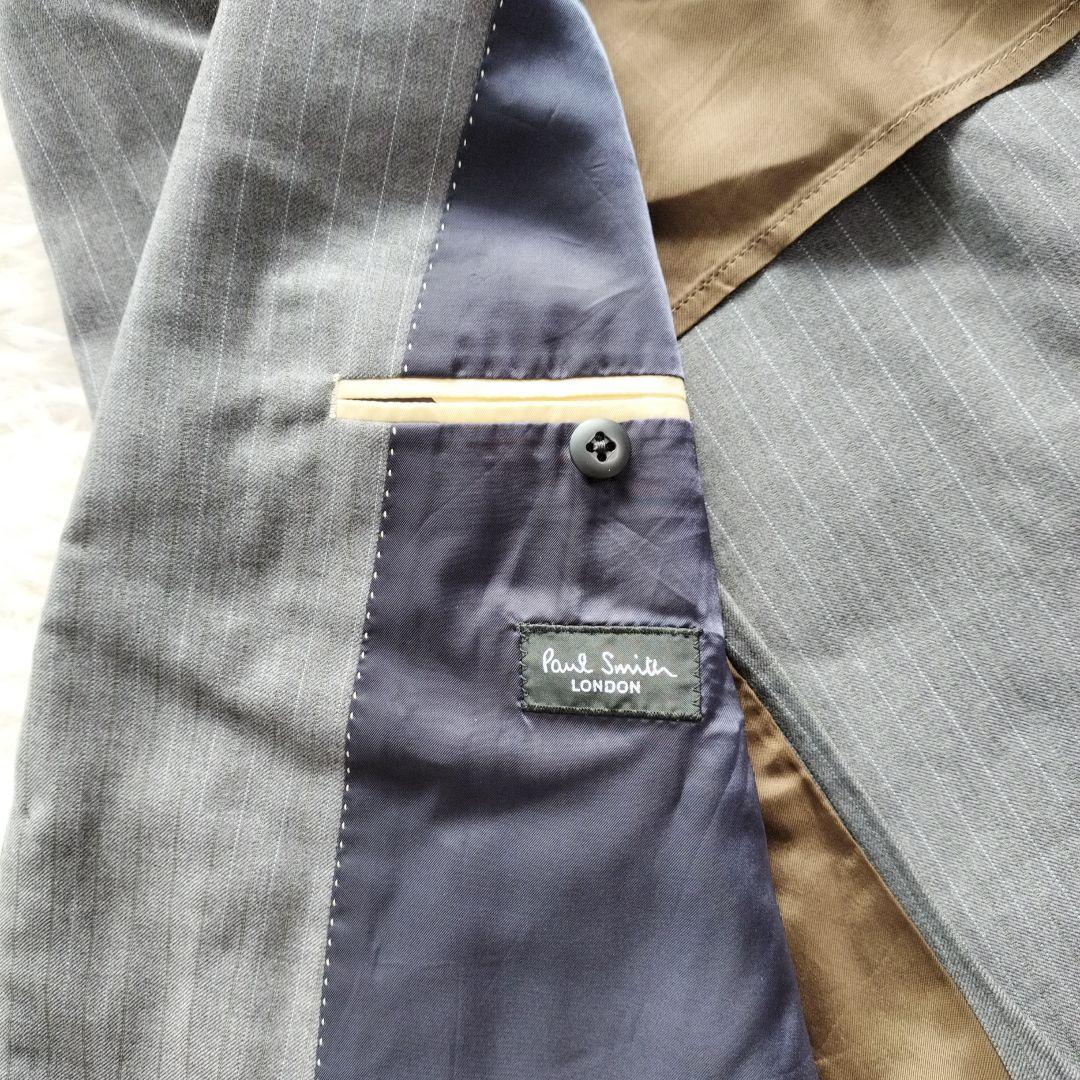 【良品】ポールスミス スーツ セットアップ デルフィノ イタリア高級生地 LL