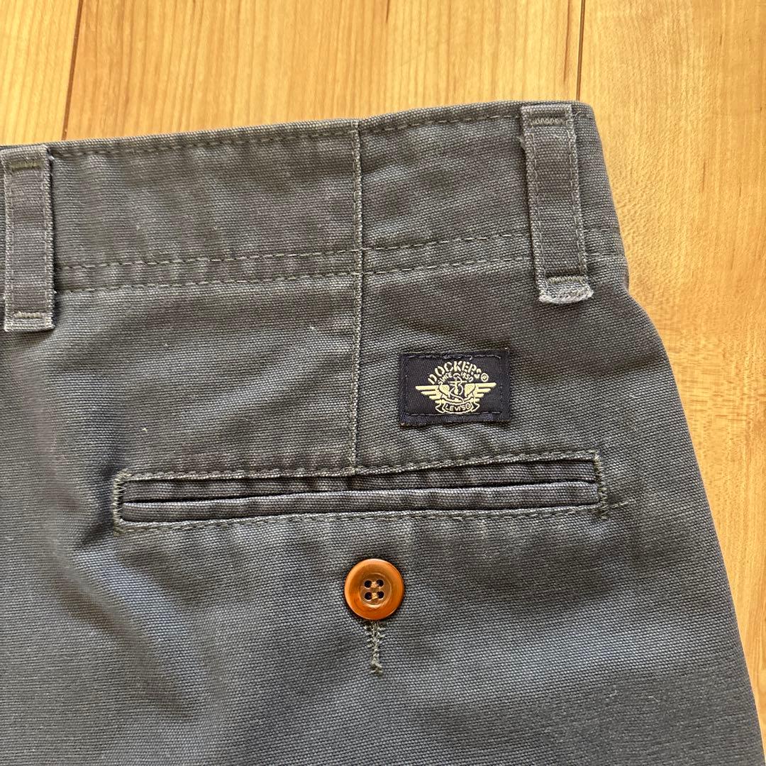 90's USA製 DOCKERS Tuck Cotton Slacks W33