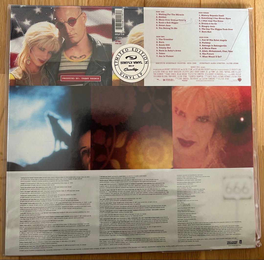 NATURAL BORN KILLERS 限定版サウンドトラック LP