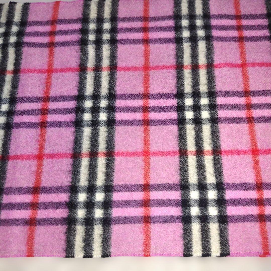 BURBERRY　LONDON カシミヤ100% マフラー チェック　ピンク