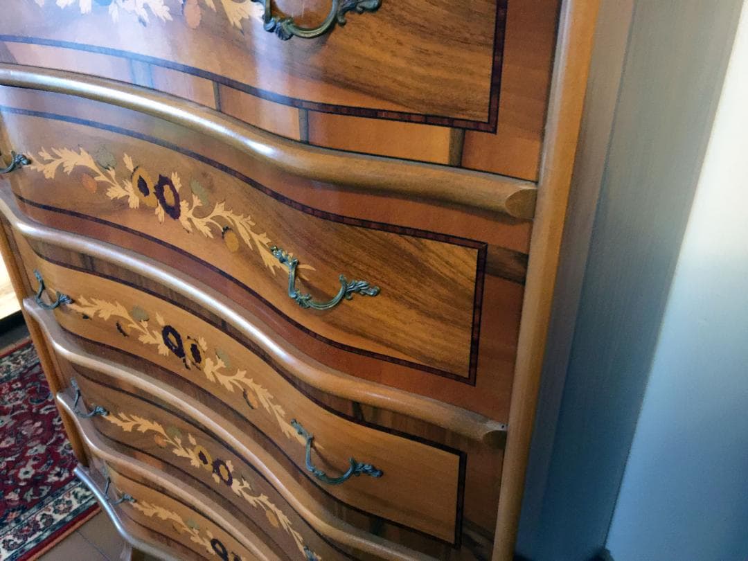 イタリア ヨーロッパ 家具 5段チェスト クラシック アンティーク