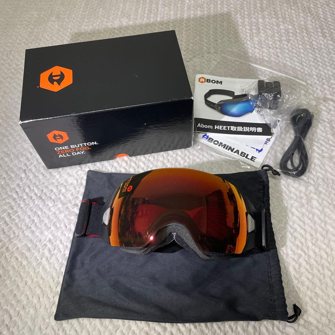 激レア ABOM HEET 曇らないゴーグル エーボム ヒート ミラーレンズ
