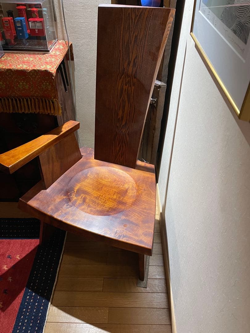 アームチェア　天然木　民藝（発送手配の期日有り・11月第4週）