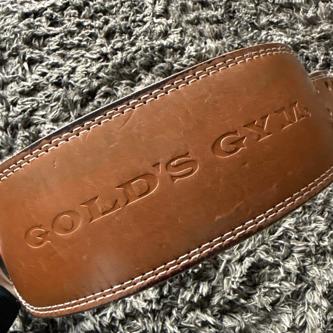 GOLD’S GYM G3324プロレザーベルト S ブラウン トレーニング