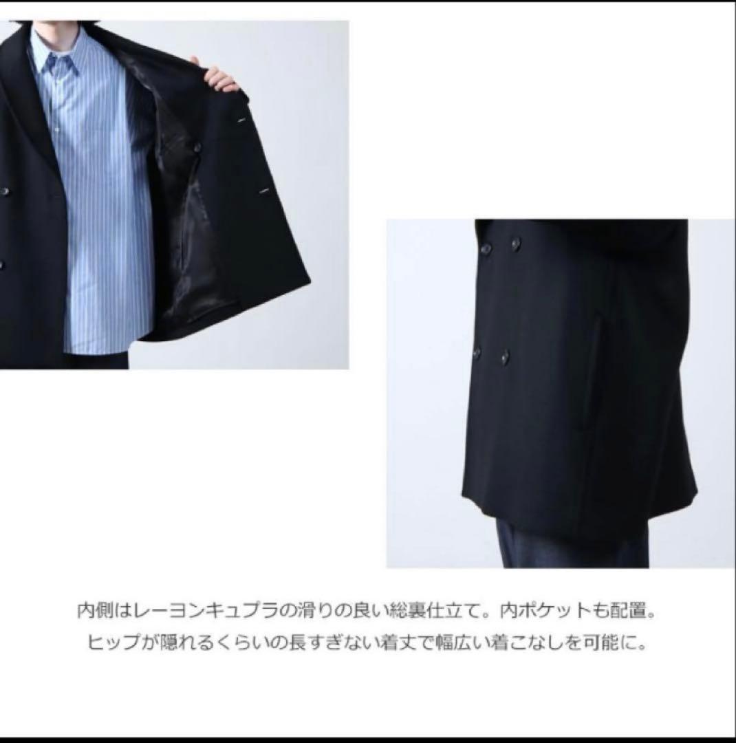 【いけじ】Graphpaper ブラック ダブルブレストコート