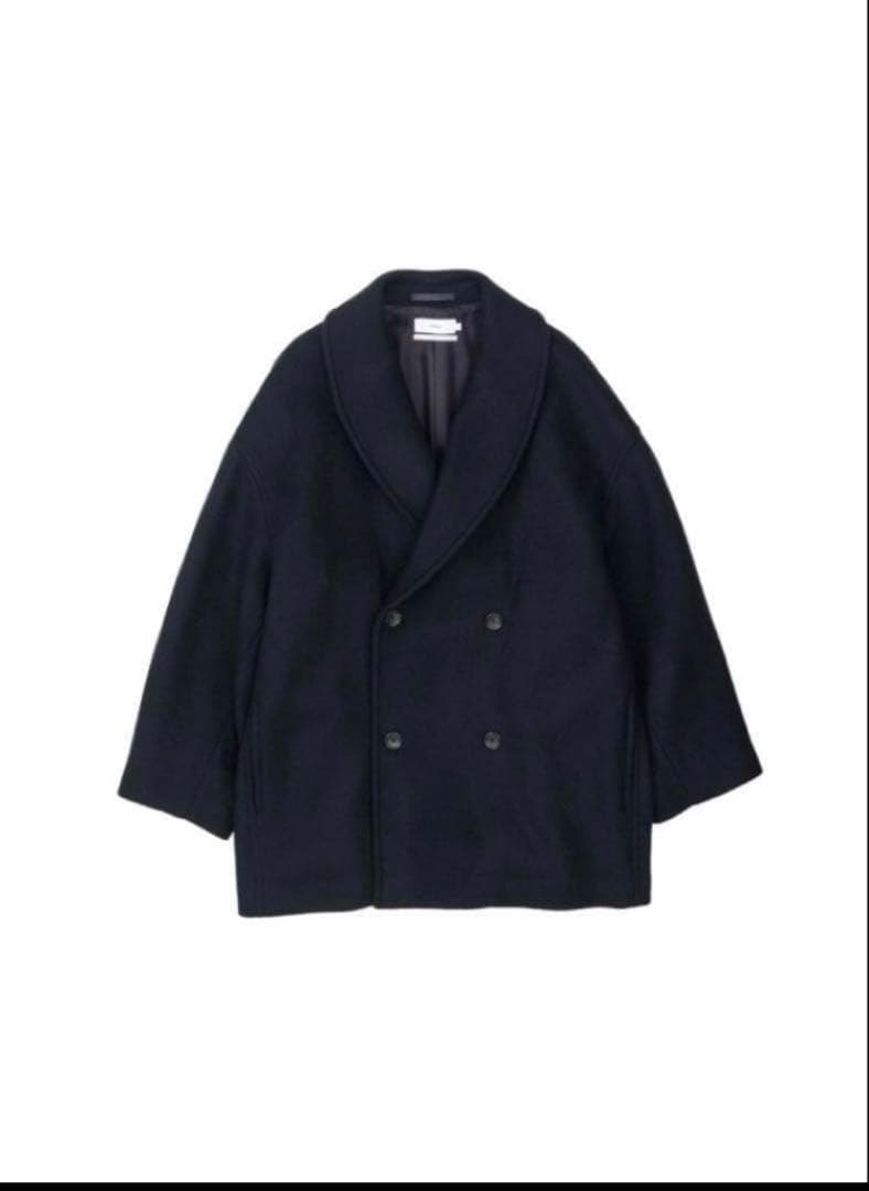 【いけじ】Graphpaper ブラック ダブルブレストコート