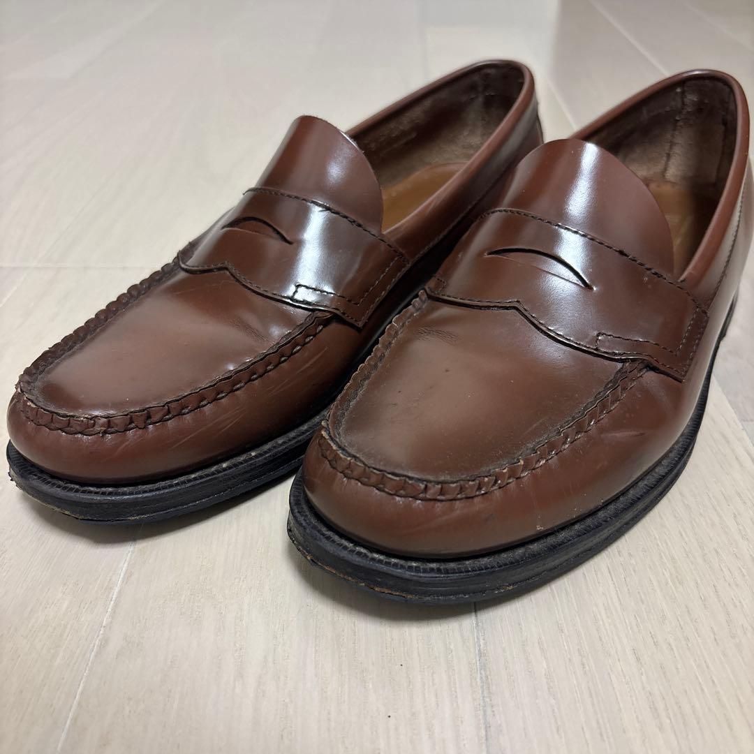 GH bass ブラウンローファー 裏張り済