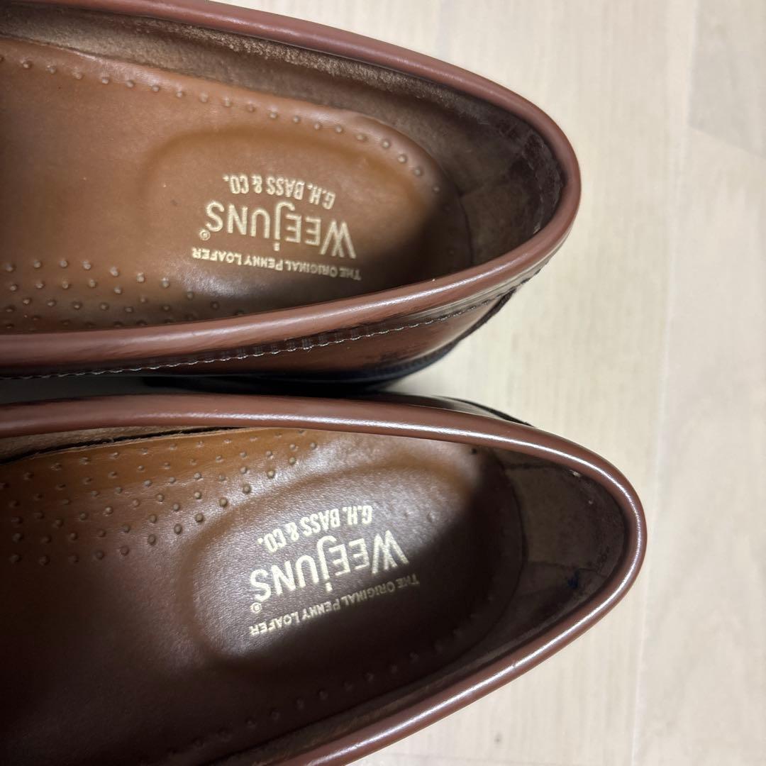 GH bass ブラウンローファー 裏張り済