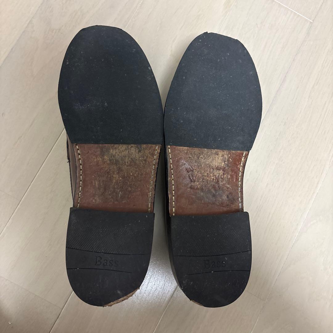 GH bass ブラウンローファー 裏張り済