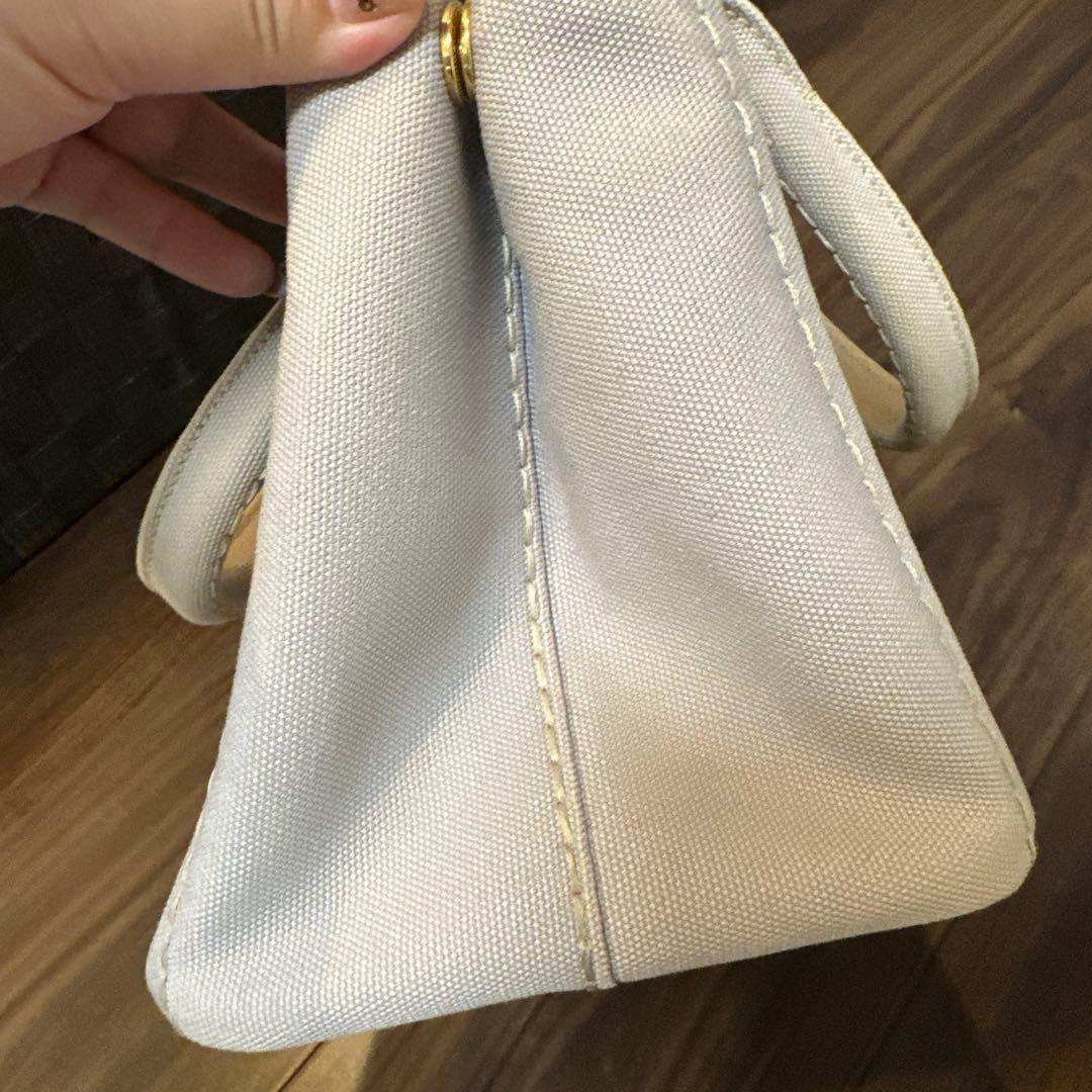 PRADA トートバッグ グレーNUBE キャンバス