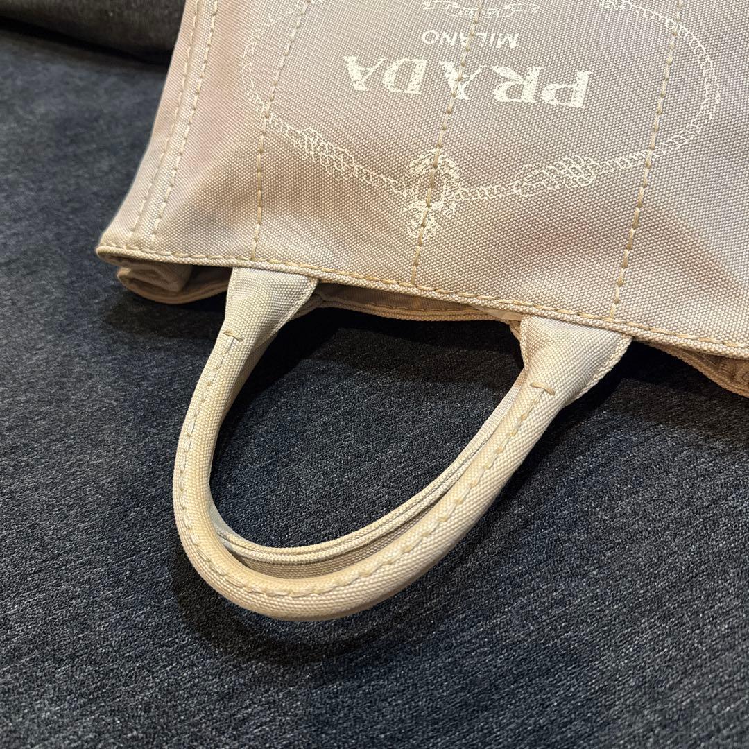 PRADA トートバッグ グレーNUBE キャンバス