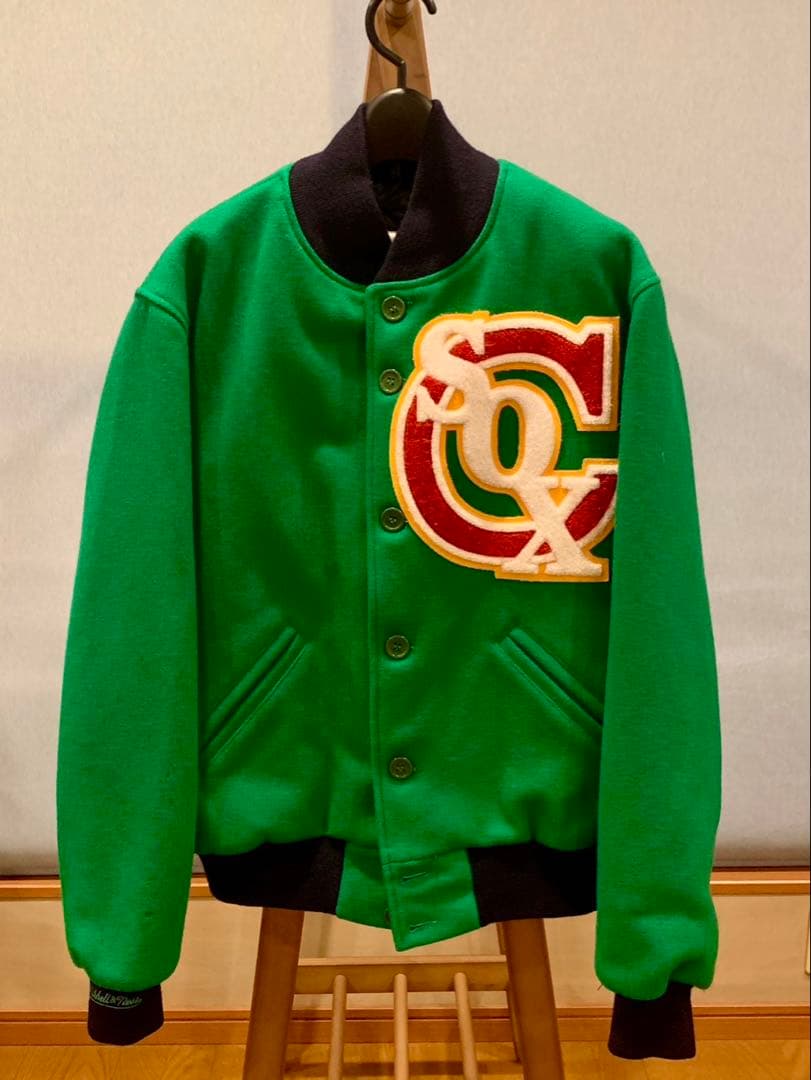 Mitchell & Ness ホワイトソックス ウールメルトンスタジャン 46