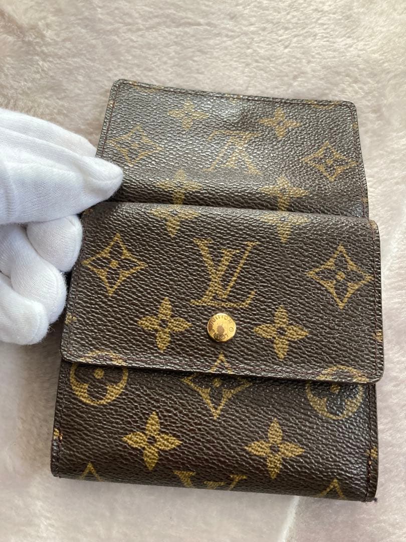 ルイヴィトン モノグラム ポルトモネ ビエ カルトクレディ 三つ折り財布