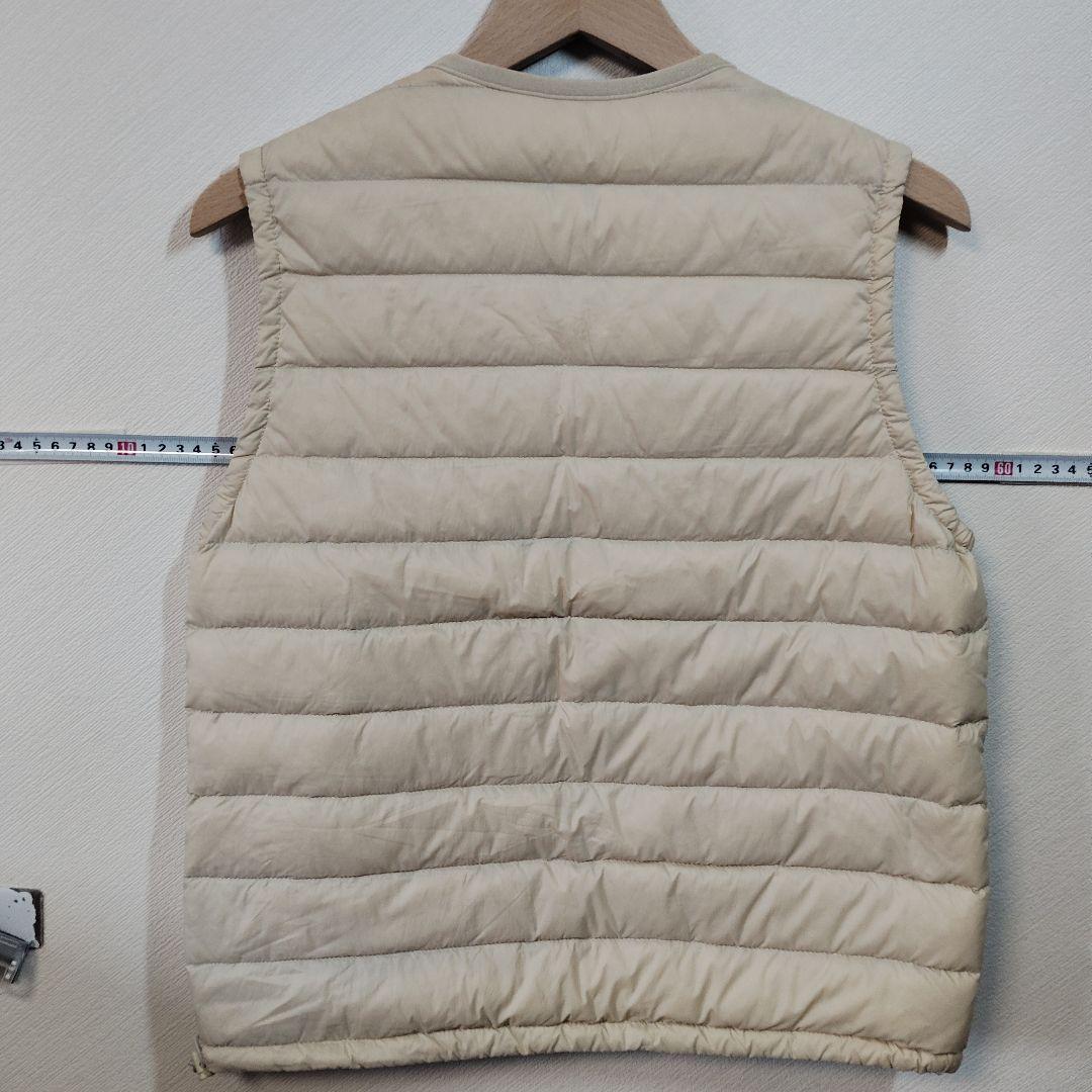 DANTON ベージュ キルティングダウンベスト