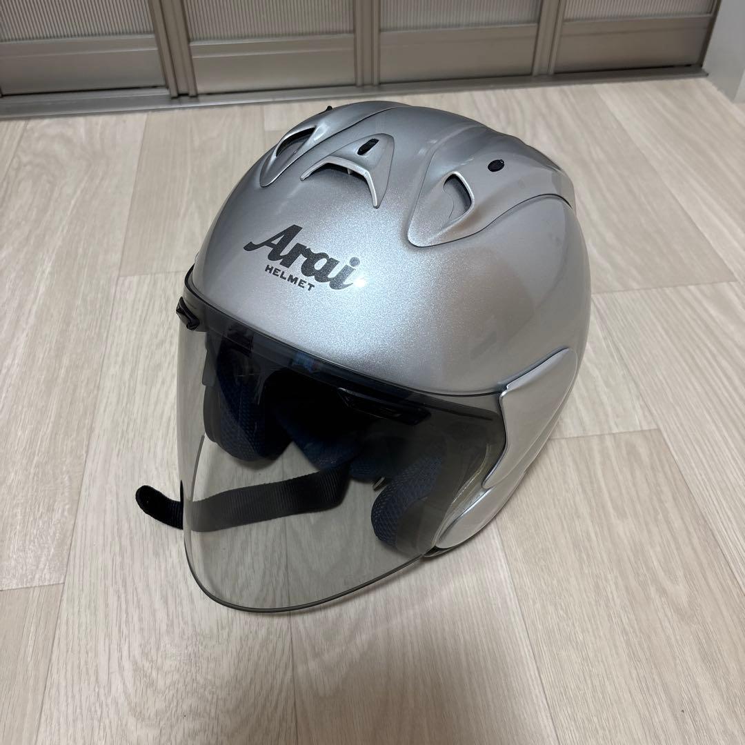 Arai sz RⅢ ジェットヘルメット シルバー